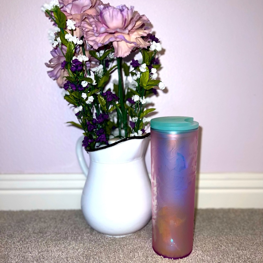 NWT Starbucks 16oz Mermaid siren soft touch tumbler